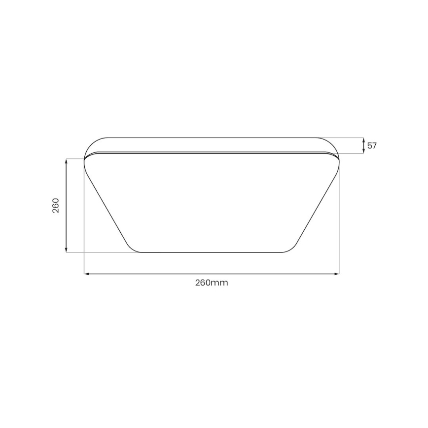 Plafoniera LED NEMO LED/11W/230V 26x26 cm finitura cromata lucida