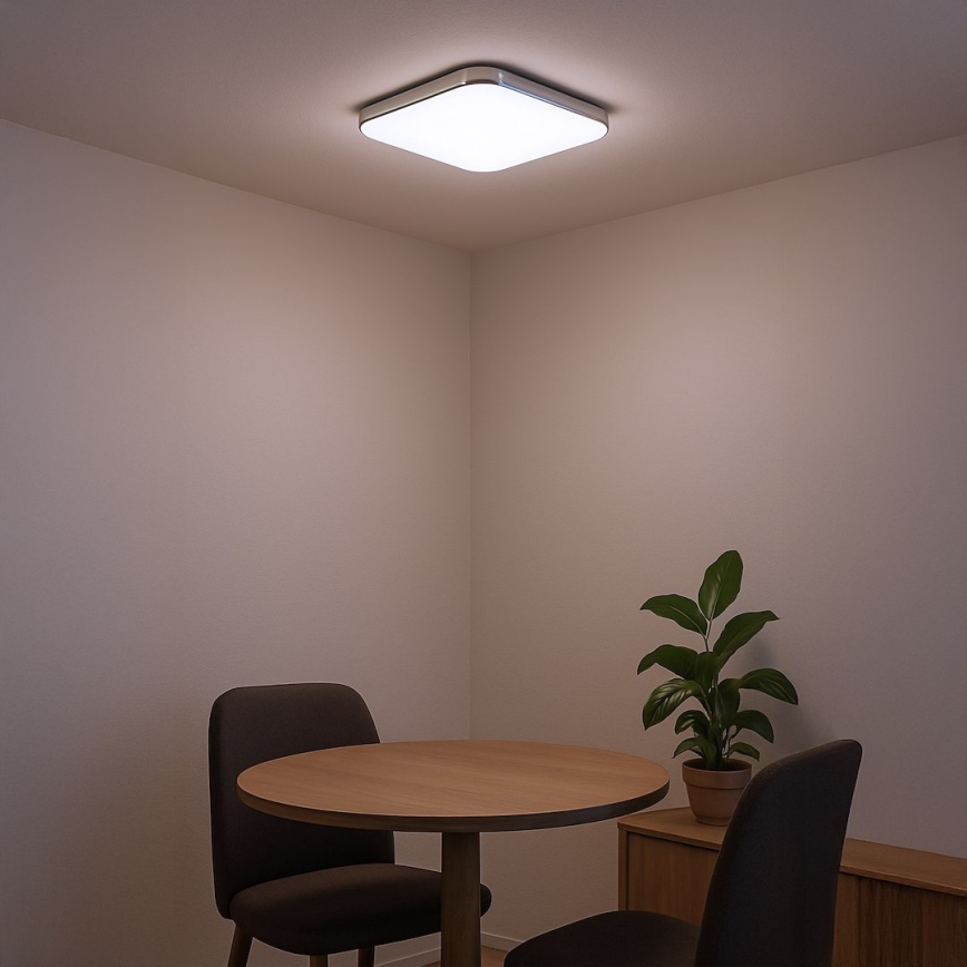 Plafoniera LED NEMO LED/36W/230V 50x50 cm cromo lucido
