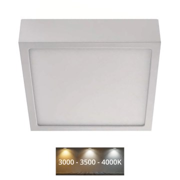 Plafoniera LED NEXXO LED/12,5W/230V 3000/3500/4000K 17x17 cm bianca