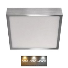 Plafoniera LED NEXXO LED/21W/230 3000/3500/4000K 22,5x22,5 cm cromo