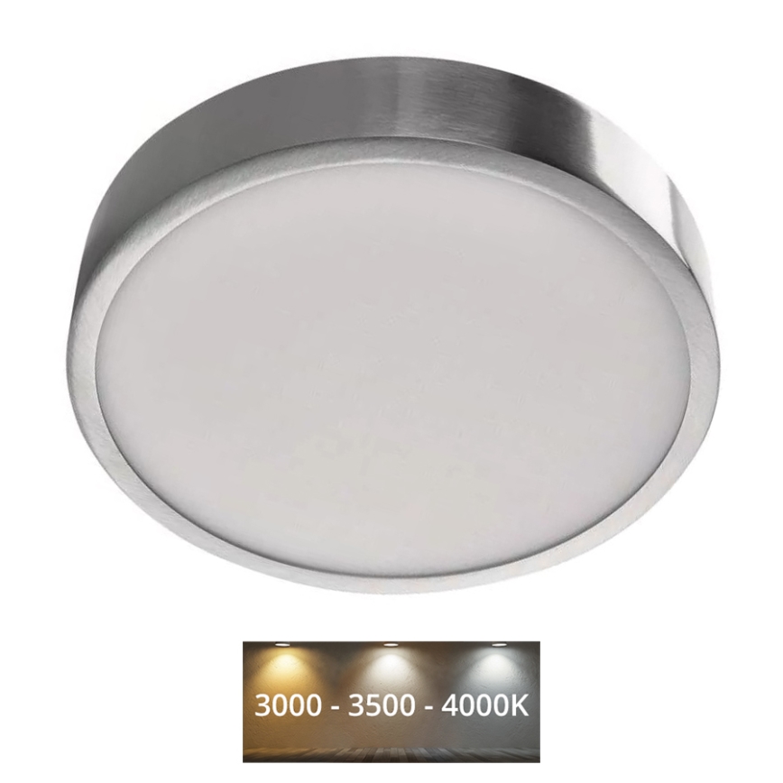 Plafoniera LED NEXXO LED/21W/230V 3000/3500/4000K diametro 22,5 cm cromo lucido