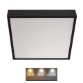 Plafoniera LED NEXXO LED/28,5W/230V 3000/3500/4000K 30x30 cm nera