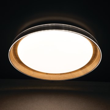 Plafoniera LED NIFU LED/17,8W/230V diametro 43 cm bianco/marrone