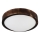Plafoniera LED OAK SLIM LED/20W/230V 4000K Ø 27 cm rovere/marrone scuro