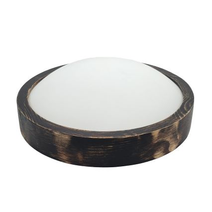 Plafoniera LED OAK SLIM LED/20W/230V 4000K Ø 27 cm rovere/marrone scuro