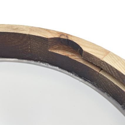 Plafoniera LED OAK SMOKY SLIM LED/20W/230V 4000K Ø 27 cm rovere/marrone scuro