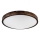 Plafoniera LED OAK SMOKY SLIM LED/36W/230V 4000K, Ø 47 cm, rovere/marrone scuro
