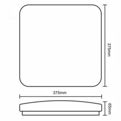 Plafoniera LED dimmerabile OPAL LED/36W/230V 3000-6500K + telecomando