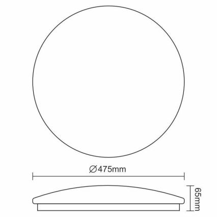 Plafoniera LED OPAL LED/48W/230V 4000K