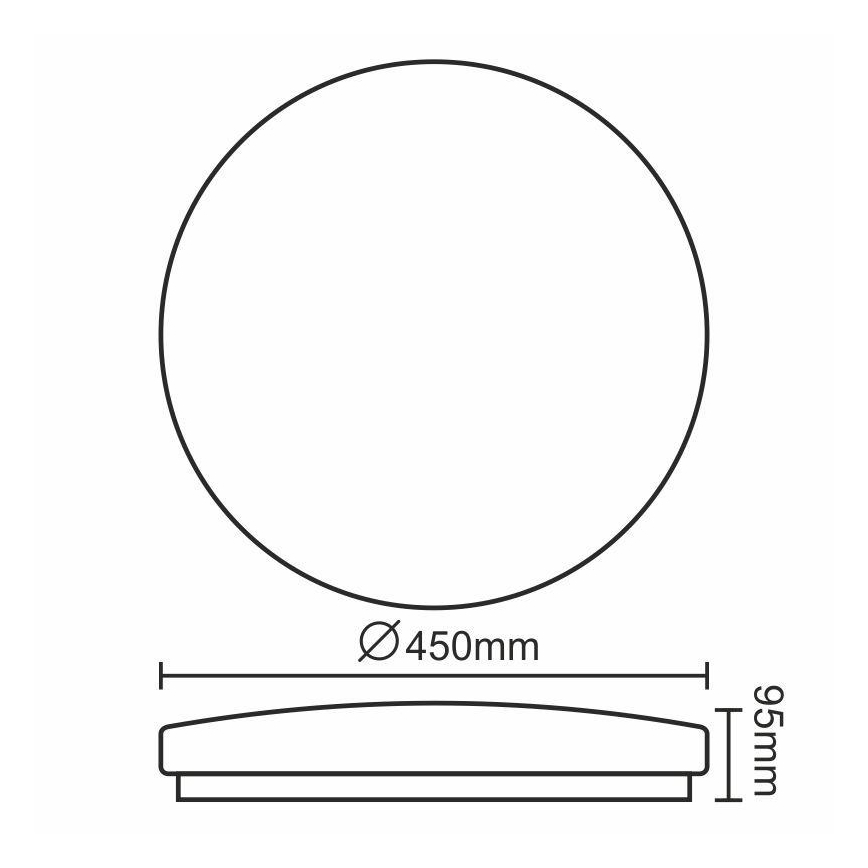 Plafoniera LED OPAL LED/50W/176-264V