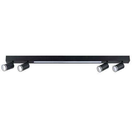Plafoniera LED PARIGI LED/24W/230V + 4xGU10/10W nero