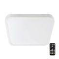 Plafoniera LED per bagno con sensore CHIP SAMSUNG LED/18W/230V IP44 4000K 29x29 cm bianco + telecomando