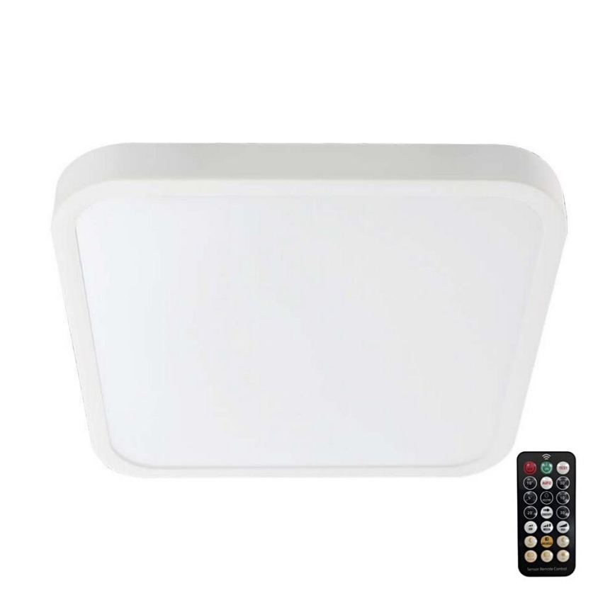 Plafoniera LED per bagno con sensore CHIP SAMSUNG LED/18W/230V IP44 4000K 29x29 cm bianco + telecomando