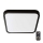 Plafoniera LED per bagno con sensore CHIP SAMSUNG LED/18W/230V IP44 4000K 29x29 cm nero + telecomando