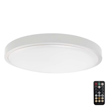 Plafoniera LED per bagno con sensore CHIP SAMSUNG LED/24W/230V IP44 6500K diam. 35 cm bianco + telecomando