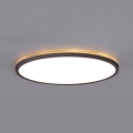 Plafoniera LED per bagno con sensore di movimento e crepuscolare NIVERA LED/12W/230V IP54 3000/4000/6000K Ø 22,5 cm nera + telecomando