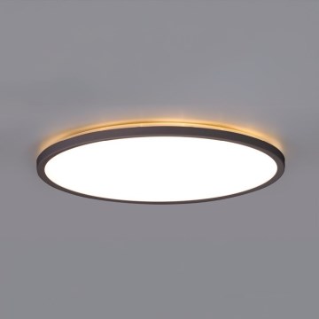Plafoniera LED per bagno con sensore di movimento e crepuscolare NIVERA LED/12W/230V IP54 3000/4000/6000K Ø 22,5 cm nera + telecomando