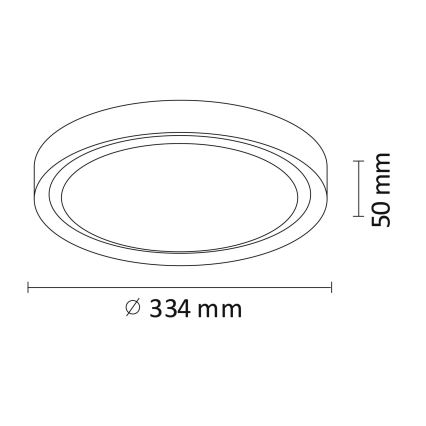 Plafoniera LED PERSE LED/15W/230V bianca