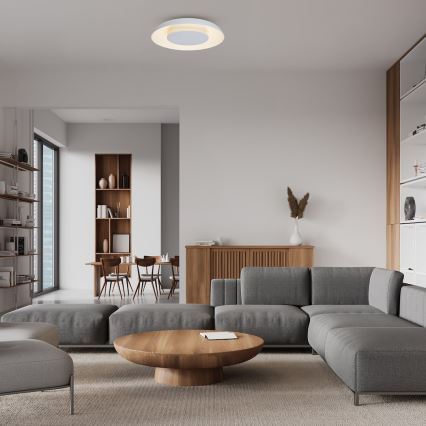 Plafoniera LED PIATTINO, 30W, 230V, 3000/4000/6000K, Ø 40 cm, bianca