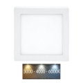 Plafoniera LED RAFA LED/12W/230V 3000/4000/6000K 17x17 cm bianco