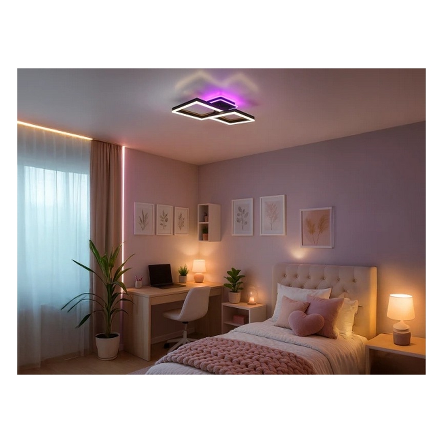 Plafoniera LED RGBW dimmerabile LED/75W/230V 3000-6500K + telecomando
