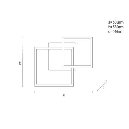 Plafoniera LED RGBW dimmerabile LED/75W/230V 3000-6500K + telecomando
