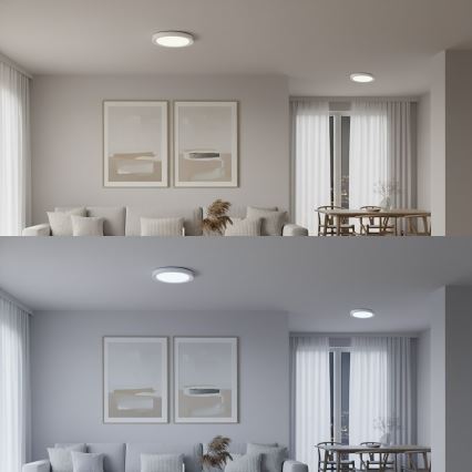 Plafoniera dimmerabile LED RGBW MELO LED/36W/230V 3000-6000K Ø 39 cm bianca + telecomando