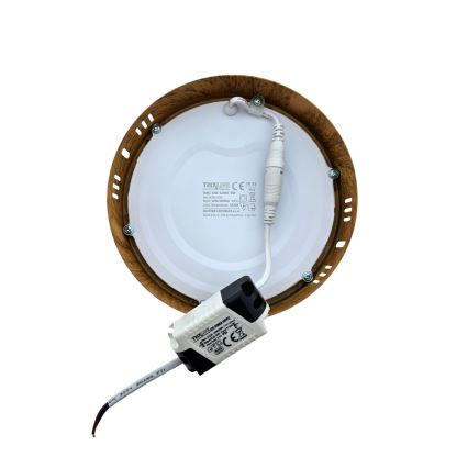 Plafoniera LED RING LED/12W/230V 4200K diametro 16 cm marrone