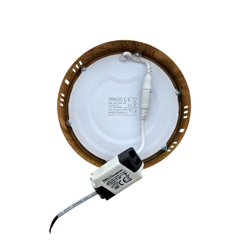 Plafoniera LED RING LED/12W/230V 4200K diametro 16 cm marrone