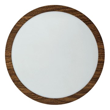 Plafoniera LED RING LED/18W/230V 4200K diametro 21 cm marrone
