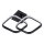 Plafoniera LED ROBERT LED/25W/230V 25x38 cm nera