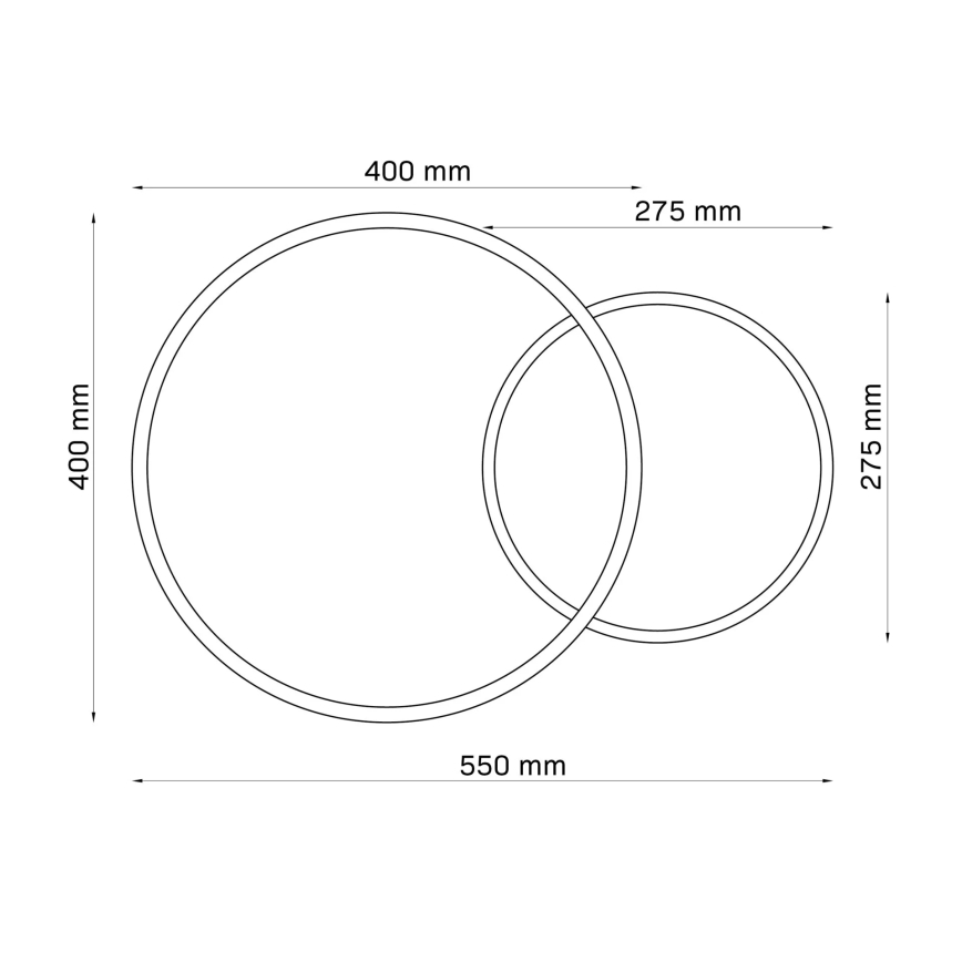 Plafoniera LED ROMAN LED/33W/230V 4000K bianco