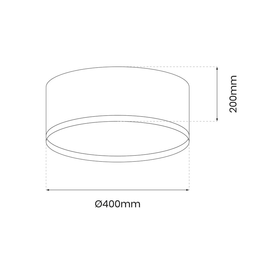 Plafoniera LED RONDO LED/18W/230V nero