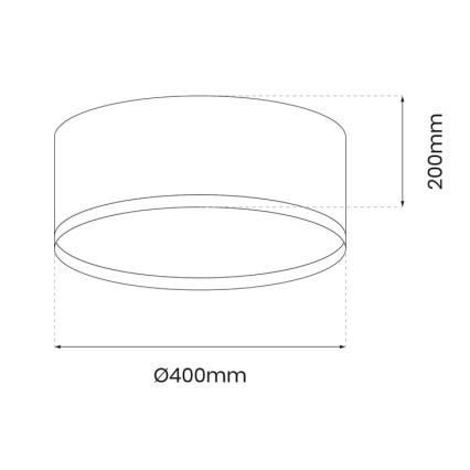 Plafoniera LED RONDO LED/18W/230V verde