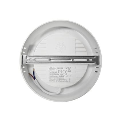 Plafoniera LED ROUND LED/12W/230V 4000K diametro 16,7 cm bianco