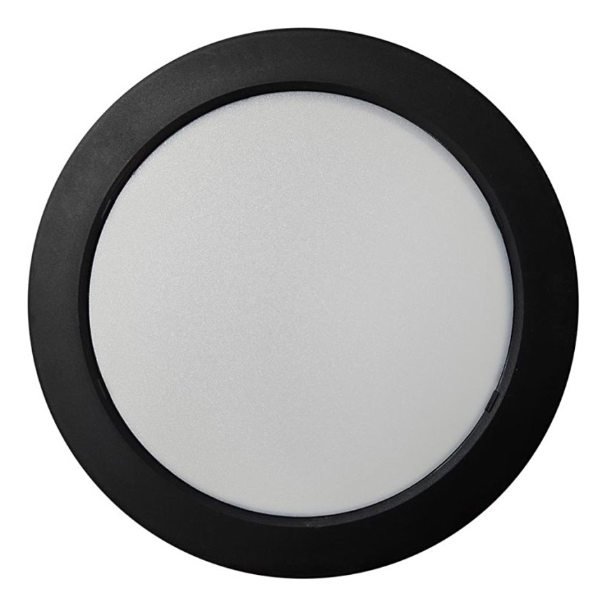 Plafoniera LED ROUND LED/18W/230V 4000K diametro 21,7 cm nero