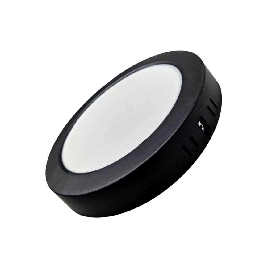 Plafoniera LED ROUND LED/18W/230V 4000K diametro 21,7 cm nero