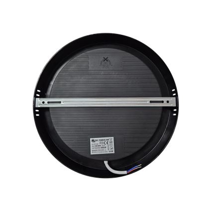 Plafoniera LED ROUND LED/24W/230V 4000K diametro 28,8 cm nero