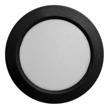 Plafoniera LED ROUND LED/6W/230V 4000K diametro 12,1 cm nero