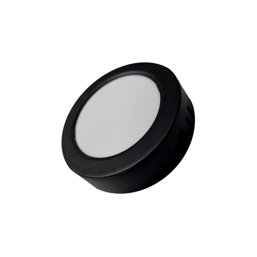 Plafoniera LED ROUND LED/6W/230V 4000K diametro 12,1 cm nero