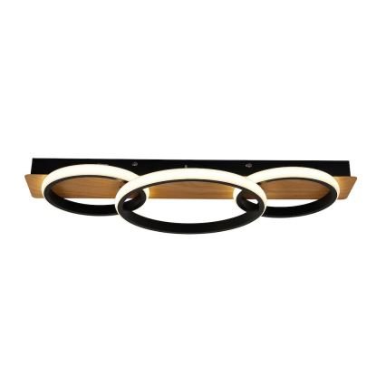 Plafoniera LED ROWENA LED/18W/230V nera/marrone