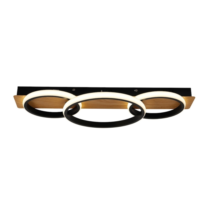 Plafoniera LED ROWENA LED/18W/230V nera/marrone