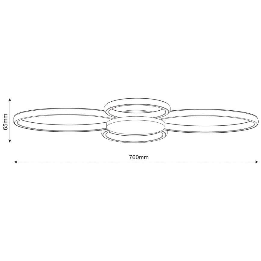 Plafoniera LED SABINA LED/38W/230V Ficus elastica