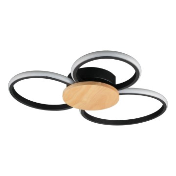 Plafoniera LED SABINA LED/38W/230V legno di caucciù
