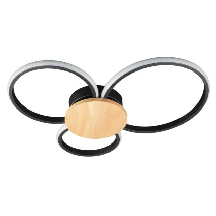 Plafoniera LED SABINA LED/38W/230V legno di caucciù
