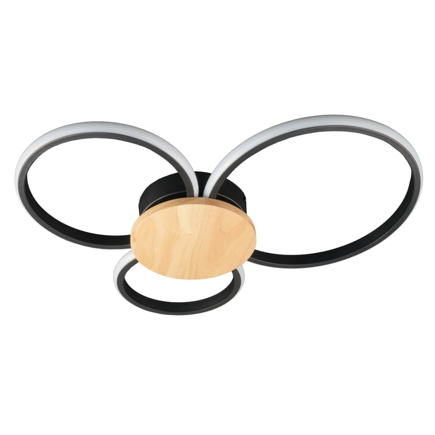 Plafoniera LED SABINA LED/38W/230V legno di caucciù