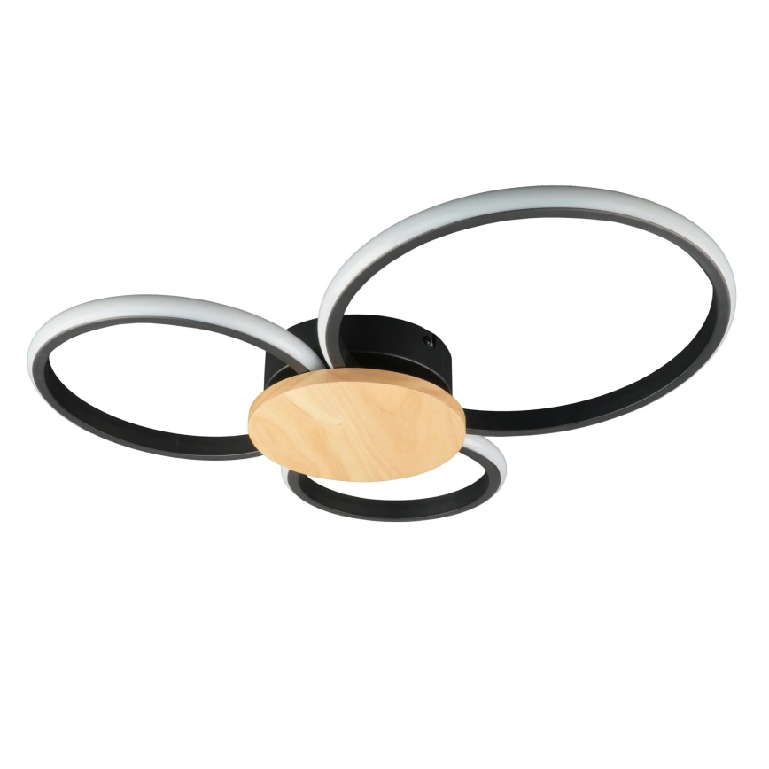 Plafoniera LED SABINA LED/38W/230V legno di caucciù
