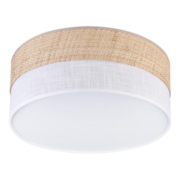 Plafoniera LED SIRJA BOHO LED/20W/230V 4000K Ø 35 cm beige/bianco