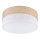 Plafoniera LED SIRJA BOHO LED/20W/230V 4000K Ø 35 cm beige/bianco