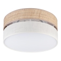 Plafoniera LED SIRJA BOHO LED/20W/230V 4000K Ø 35 cm beige/crema